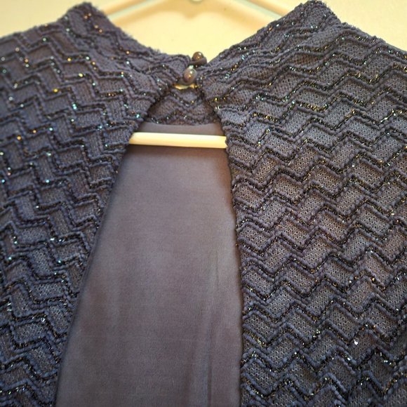 Altar'd State sz medium, long sleeve, shimmer dress, cut out back - Picture 2 of 4